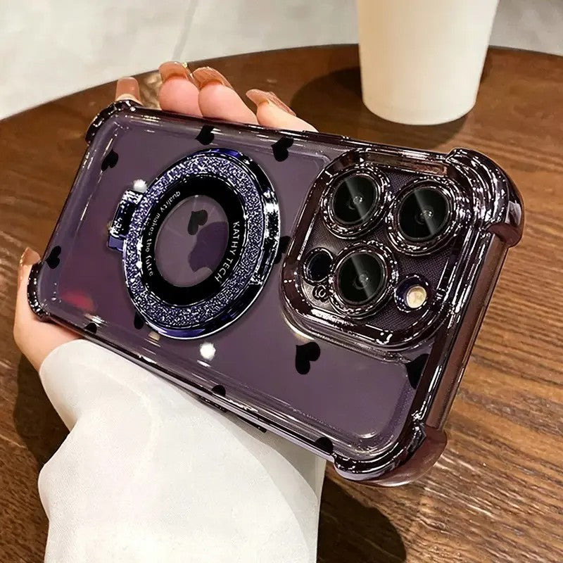 Heart Glitter Ring Phone Case