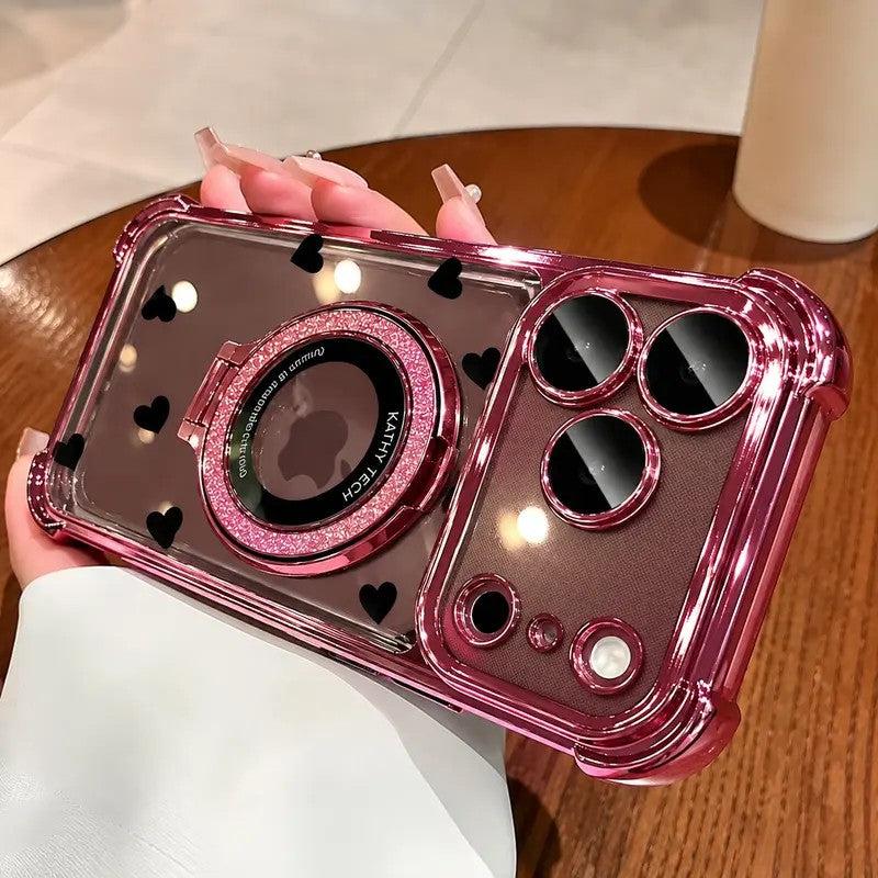 Heart Glitter Ring Phone Case