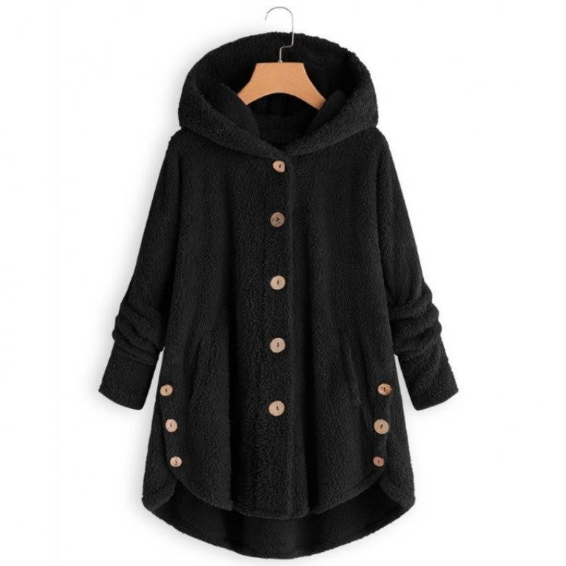 Faux Fur Hooded Cardigan