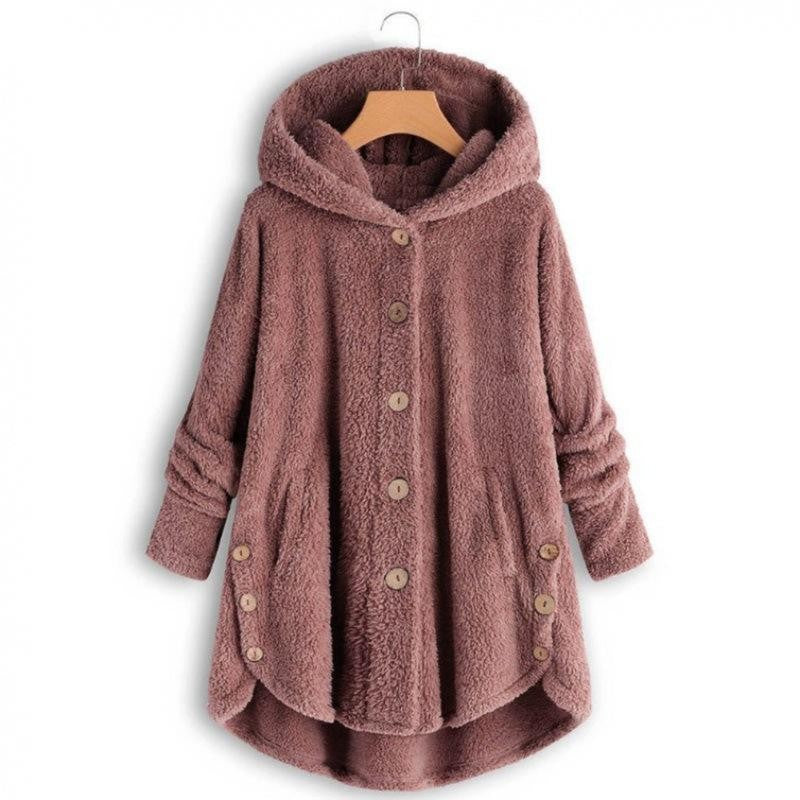 Faux Fur Hooded Cardigan