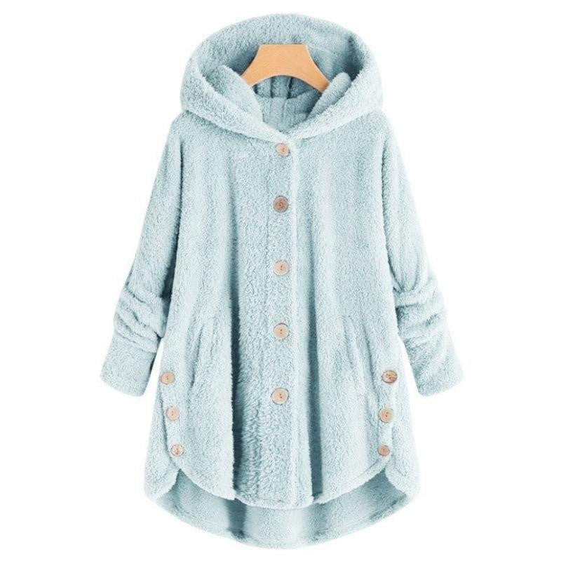 Faux Fur Hooded Cardigan
