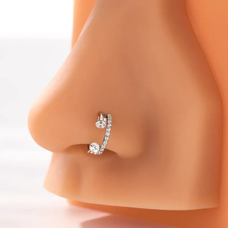 Double Hoop Nose Ring