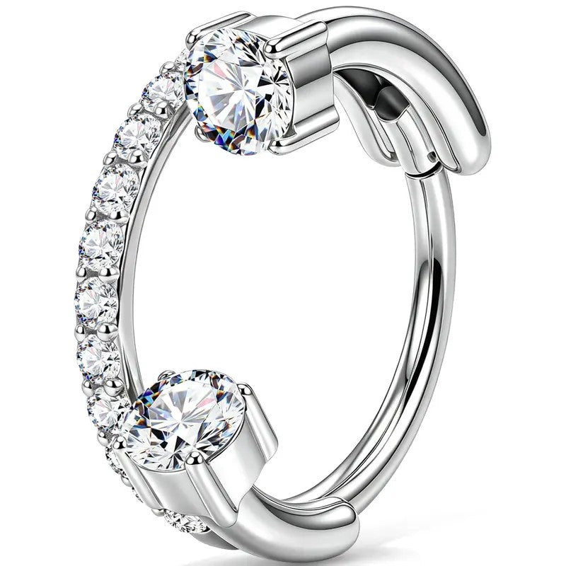 Double Hoop Nose Ring