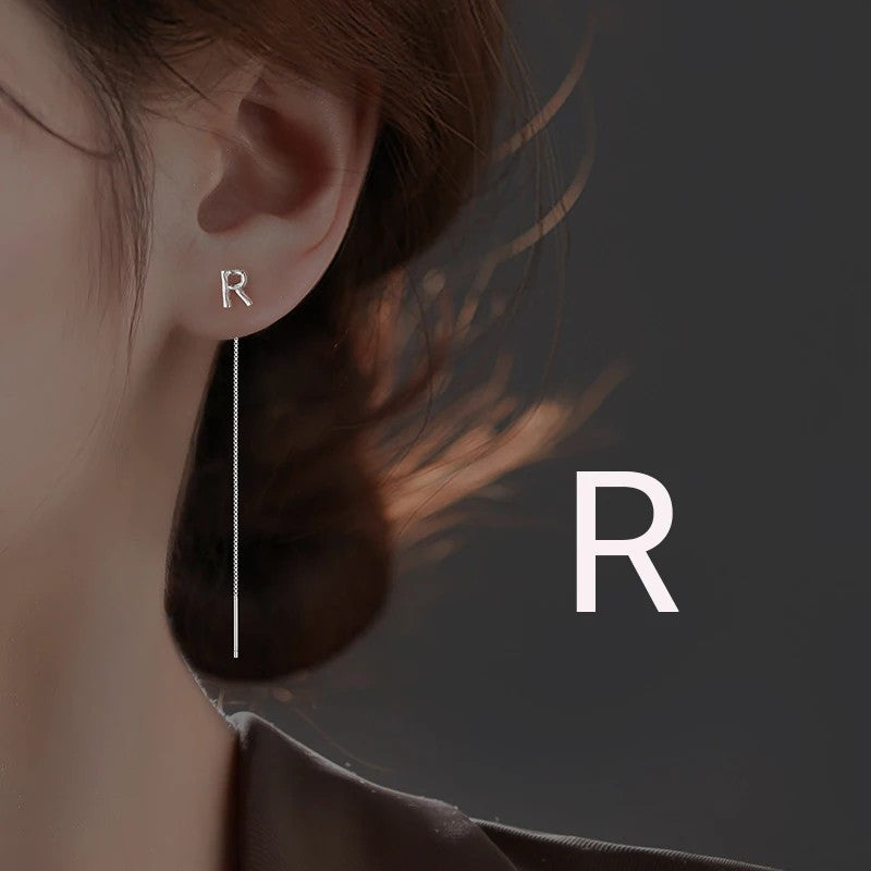 Initial Letter Drop Earring