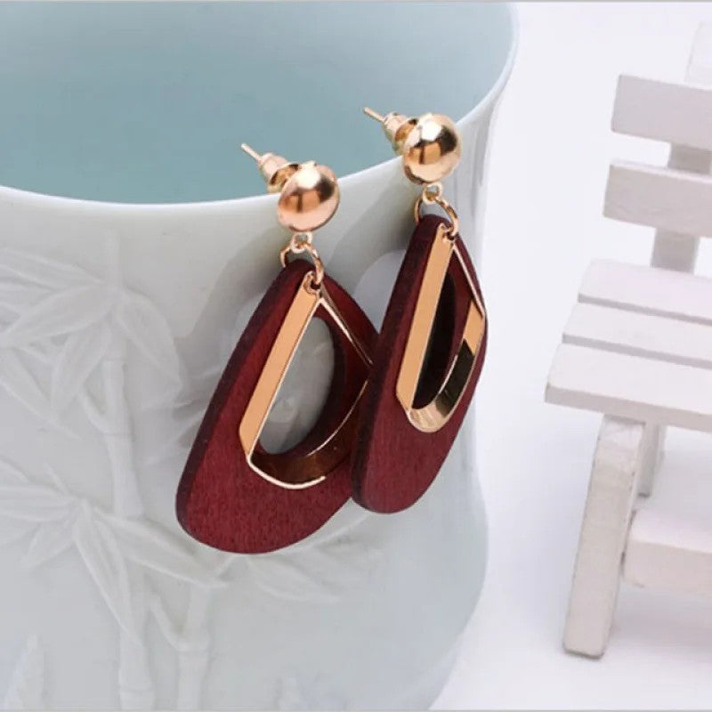 Geometric Teardrop Earrings