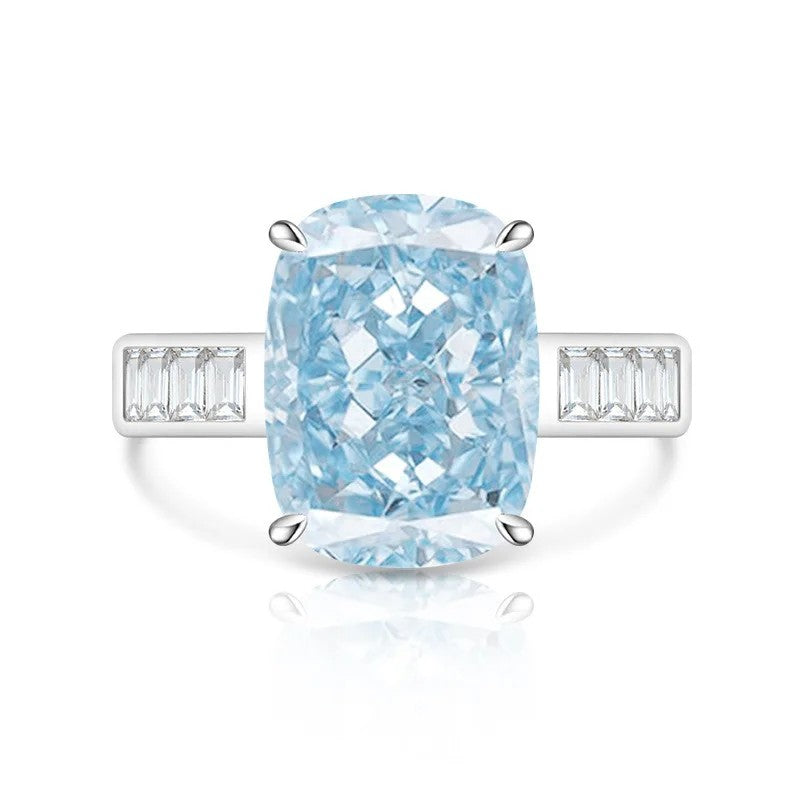 Rectangular Zircon Statement Ring