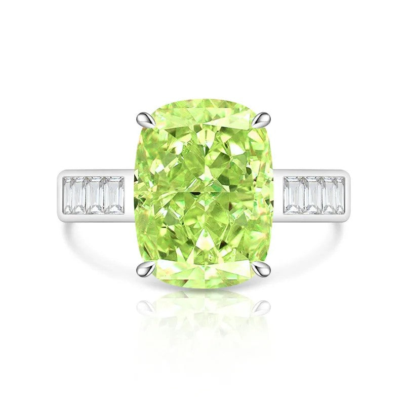Rectangular Zircon Statement Ring