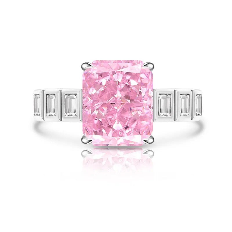 Rectangle Cut Zircon Ring