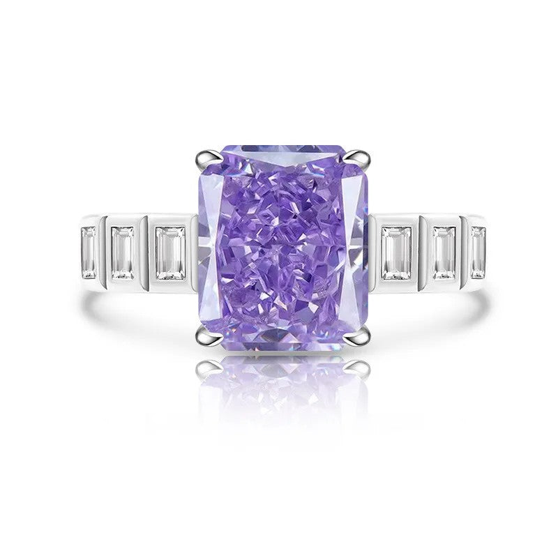 Rectangle Cut Zircon Ring