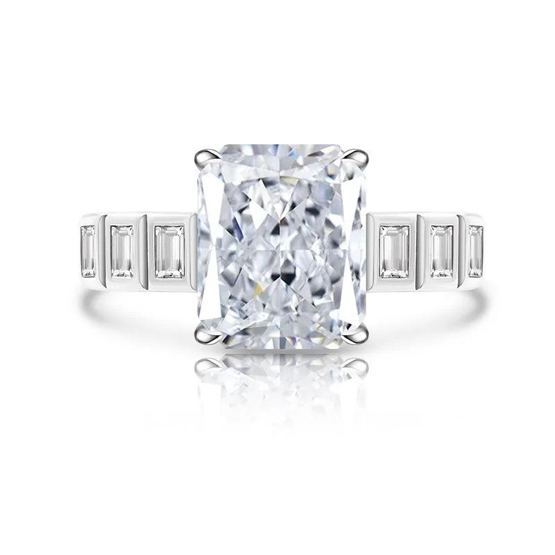 Rectangle Cut Zircon Ring