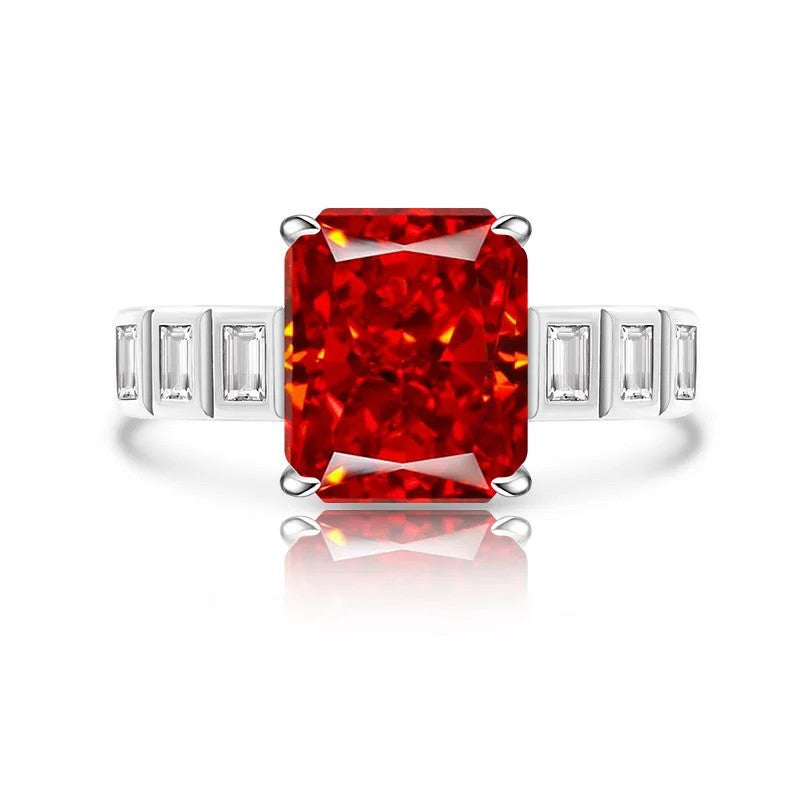 Rectangle Cut Zircon Ring