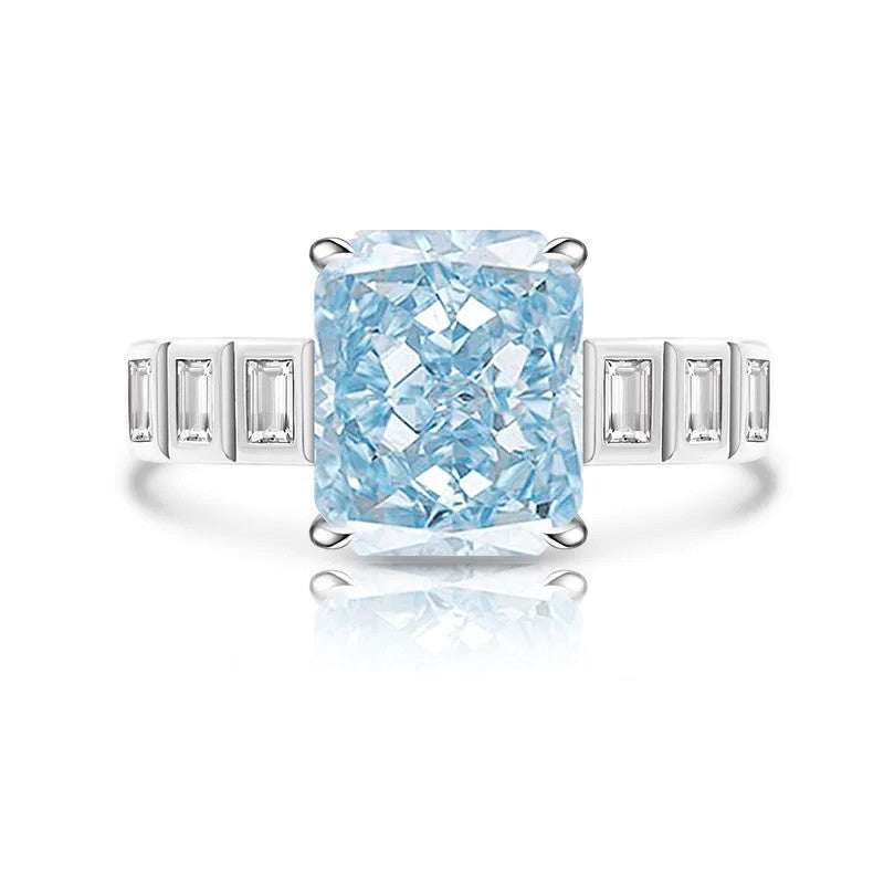 Rectangle Cut Zircon Ring