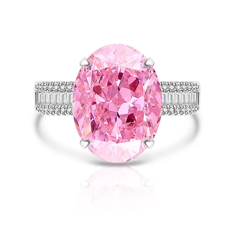 Oval Zircon Statement Ring