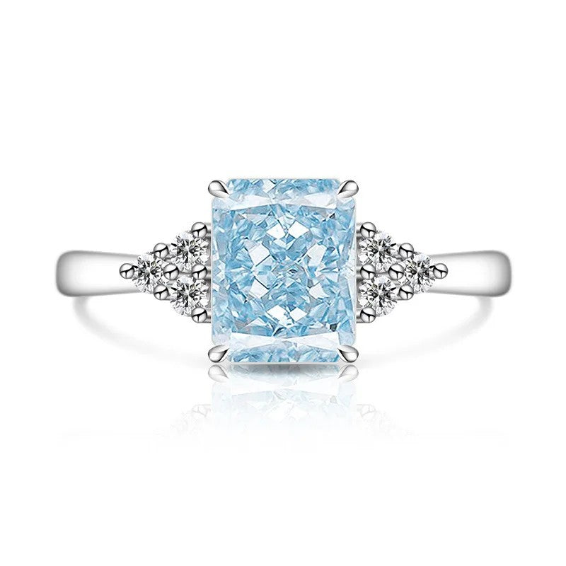 Rectangle Crystal Accent Ring