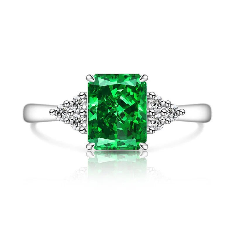 Rectangle Crystal Accent Ring