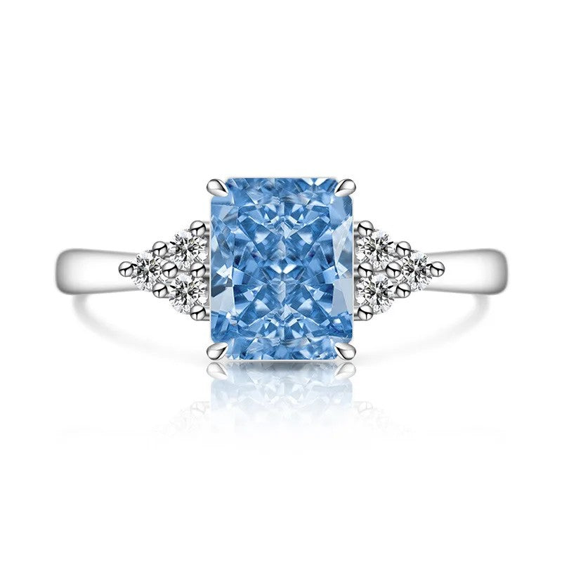 Rectangle Crystal Accent Ring