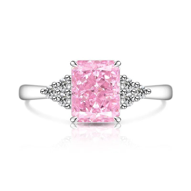 Rectangle Crystal Accent Ring