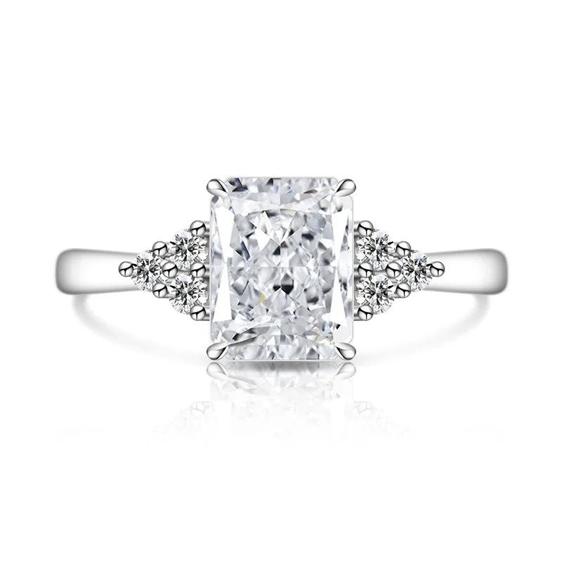 Rectangle Crystal Accent Ring