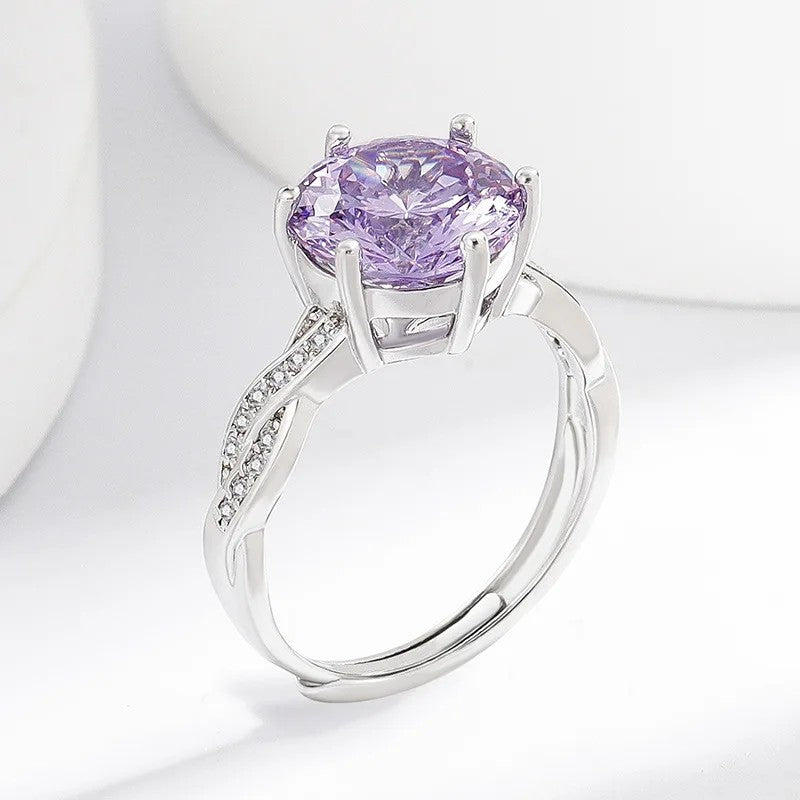 Violet Twist Ring