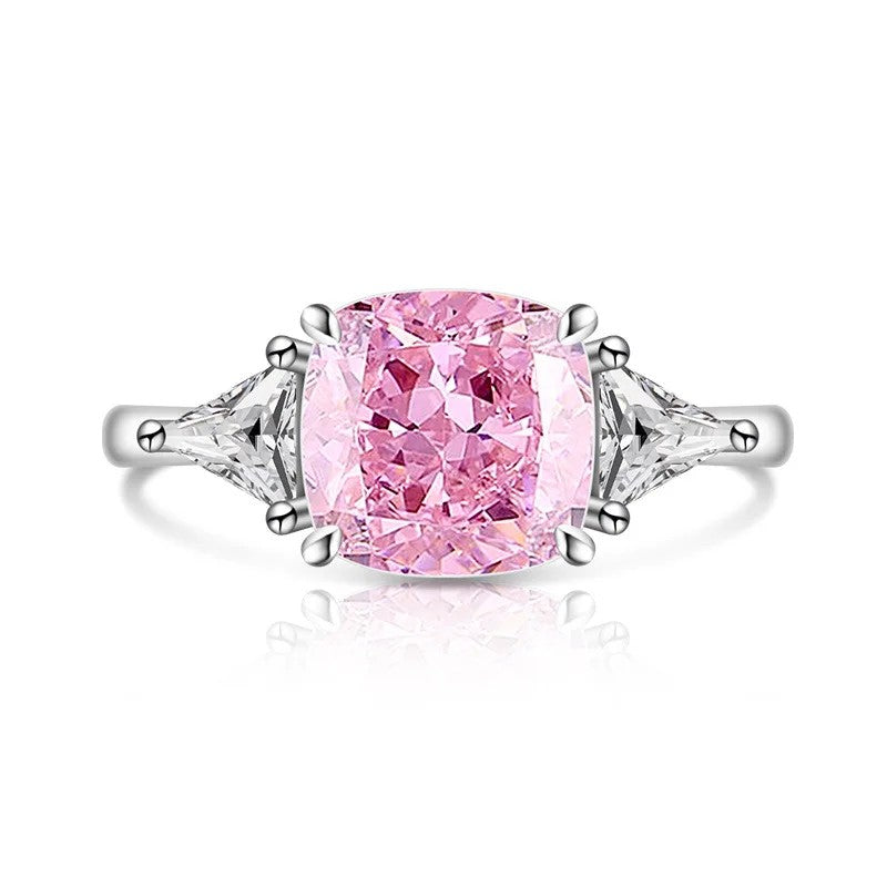 Square Zircon Statement Ring
