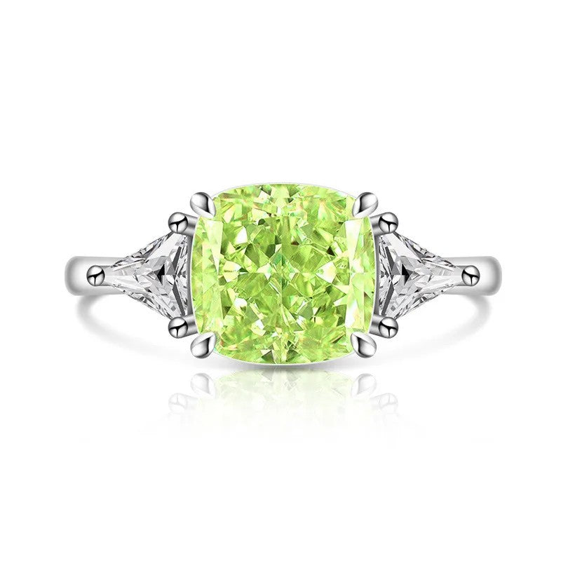 Square Zircon Statement Ring