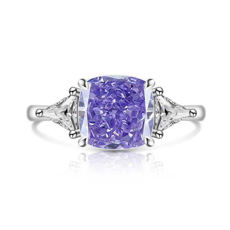 Square Zircon Statement Ring