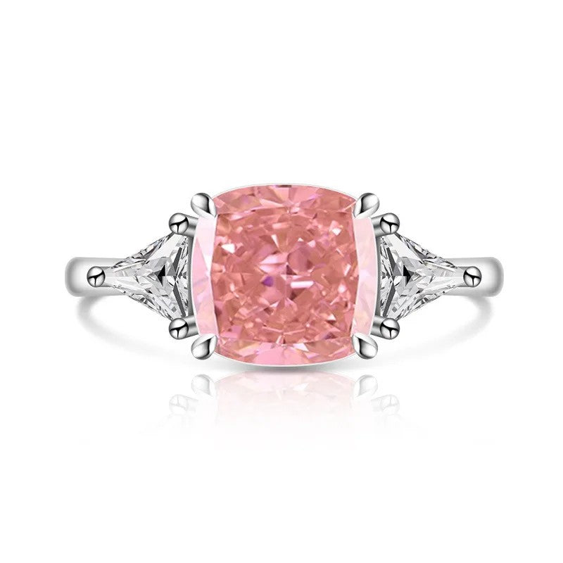 Square Zircon Statement Ring