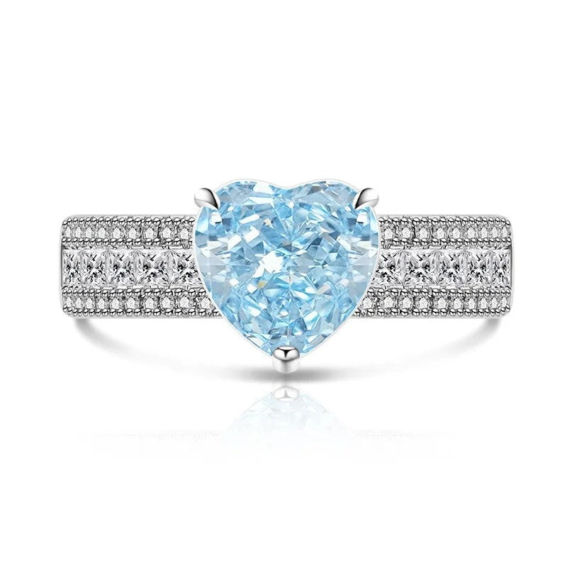 Heart Zircon Statement Ring
