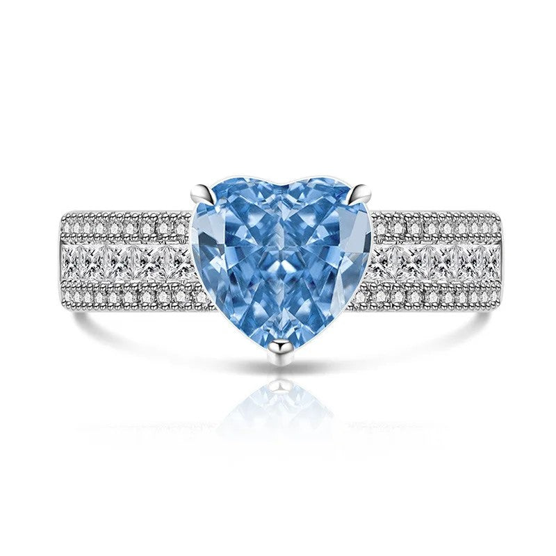 Heart Zircon Statement Ring