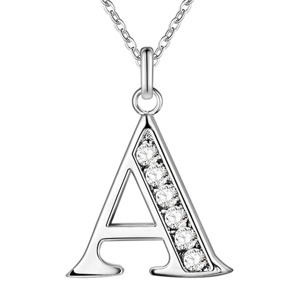 Zircon Crystal Initial Letter Necklace