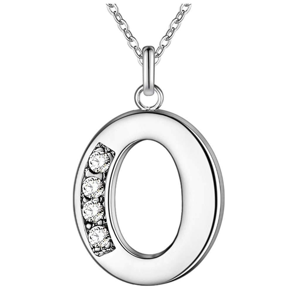 Zircon Crystal Initial Letter Necklace