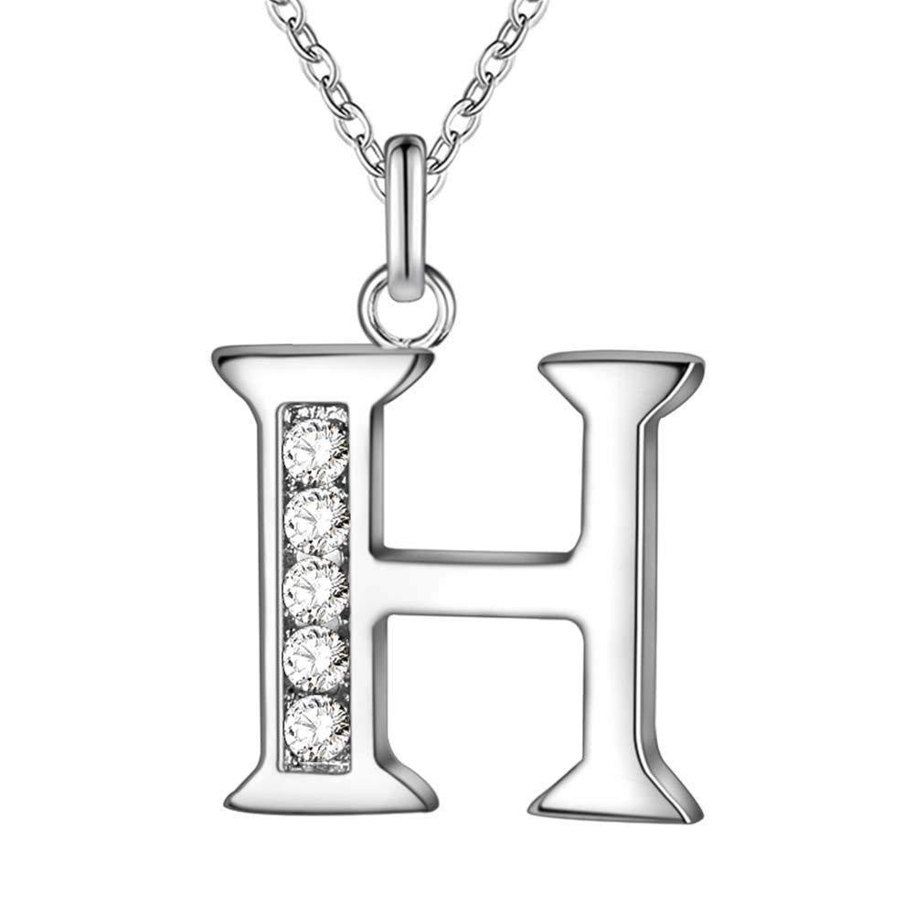 Zircon Crystal Initial Letter Necklace
