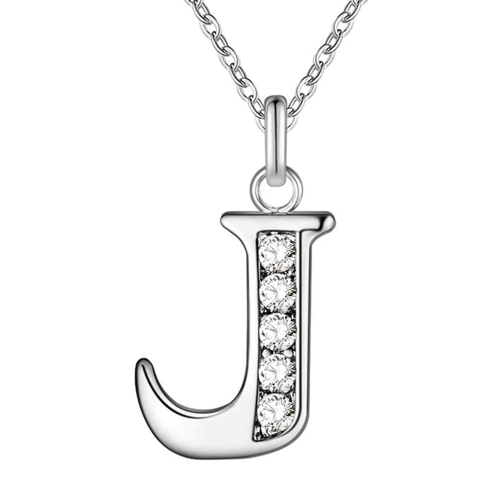 Zircon Crystal Initial Letter Necklace