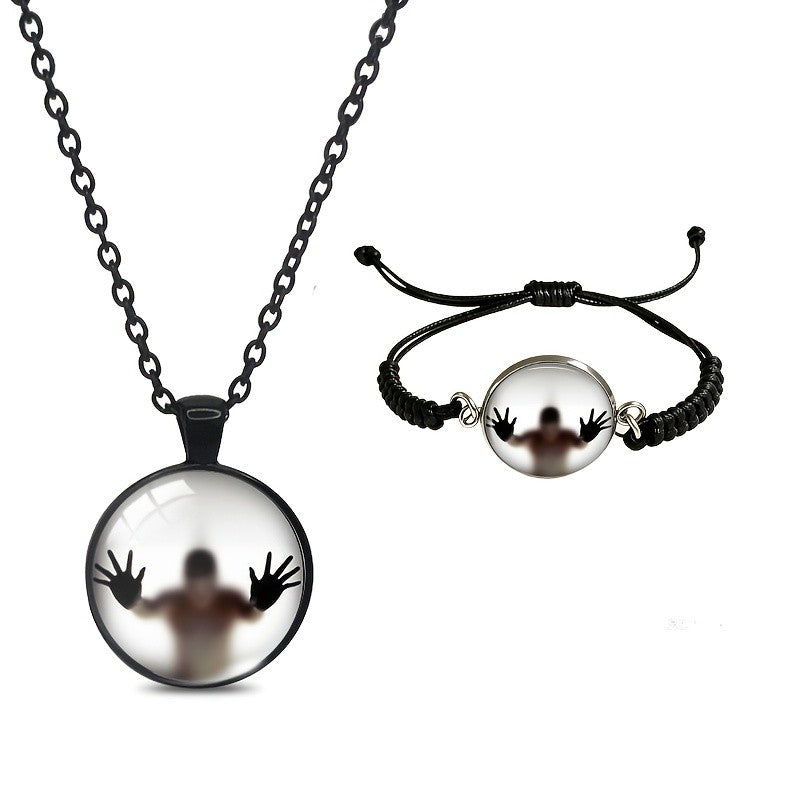 Glowing Silhouette Pendant Necklace