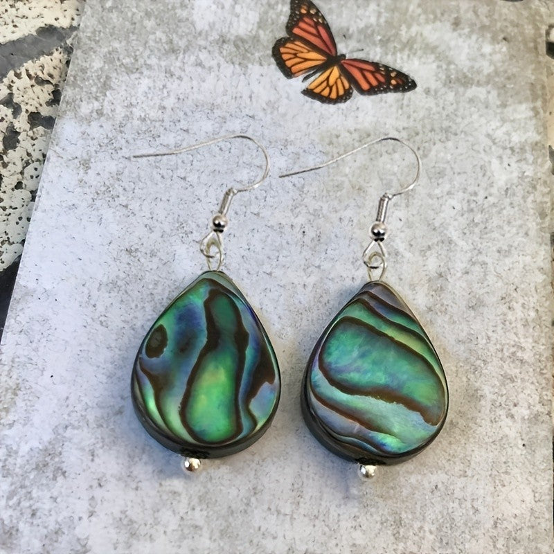 Abalone Shell Drop Earrings