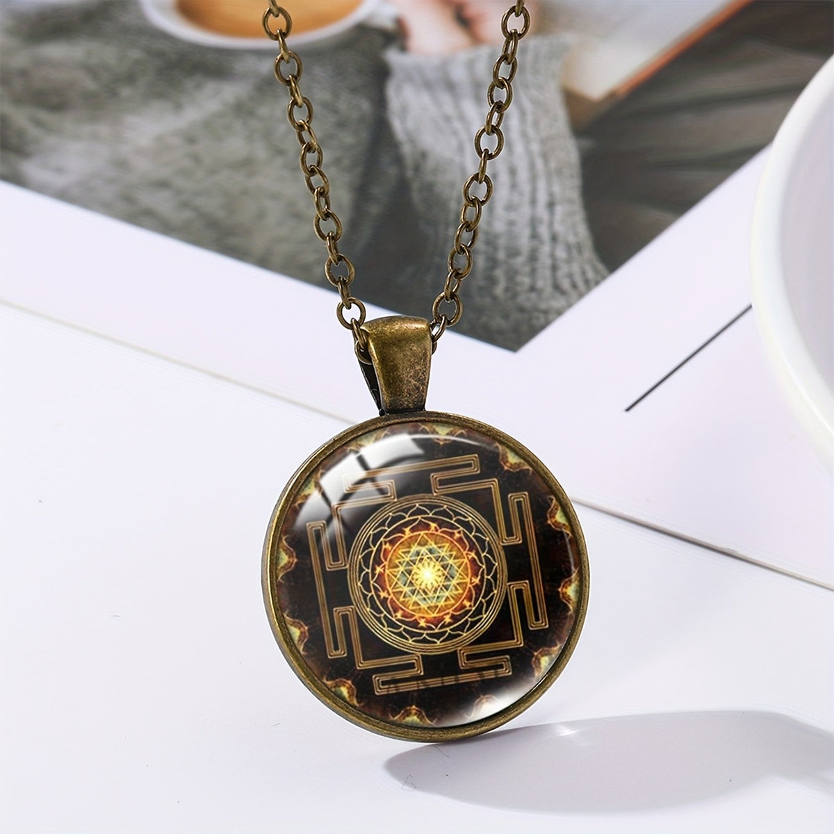 Sri Yantra Mandala Necklace