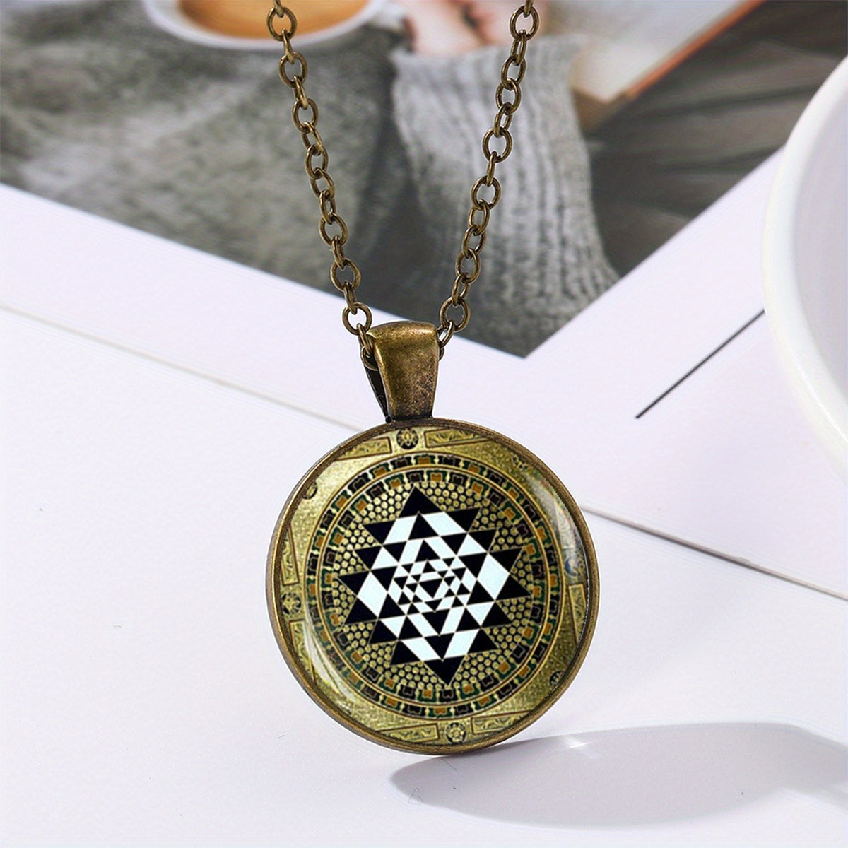 Sri Yantra Mandala Necklace