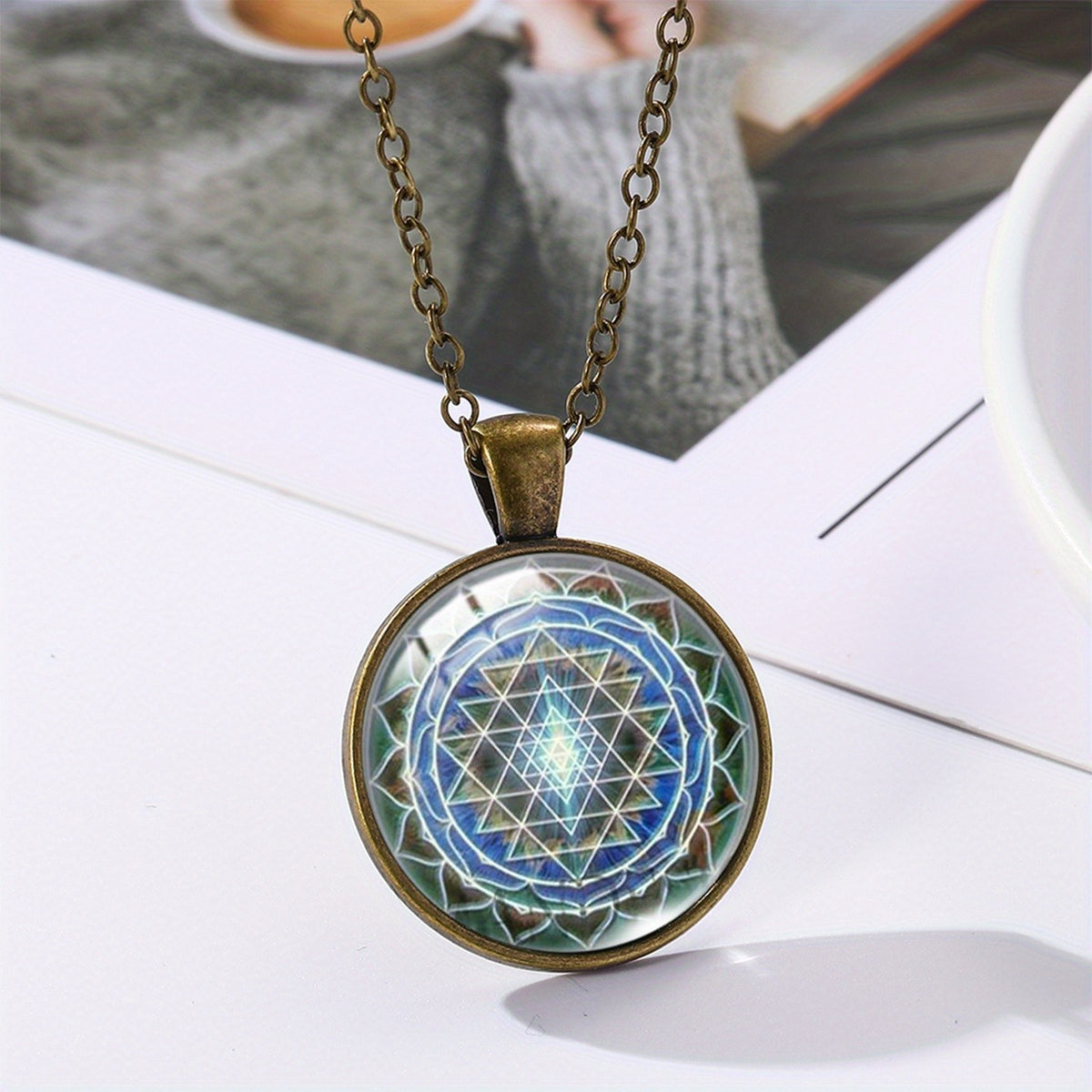 Sri Yantra Mandala Necklace
