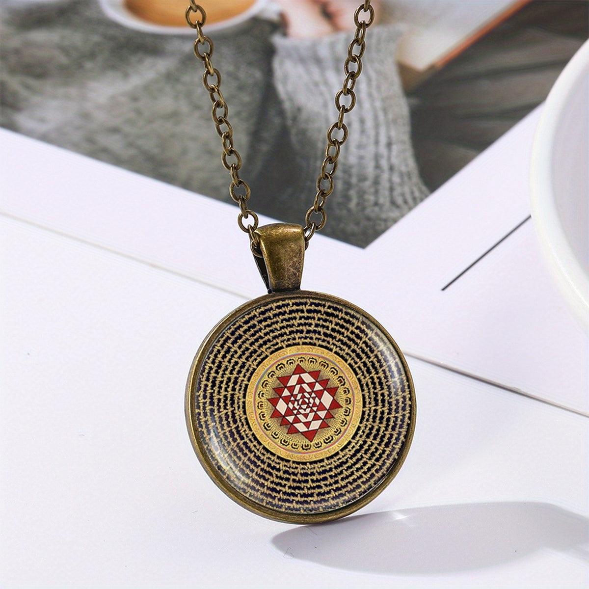 Sri Yantra Mandala Necklace
