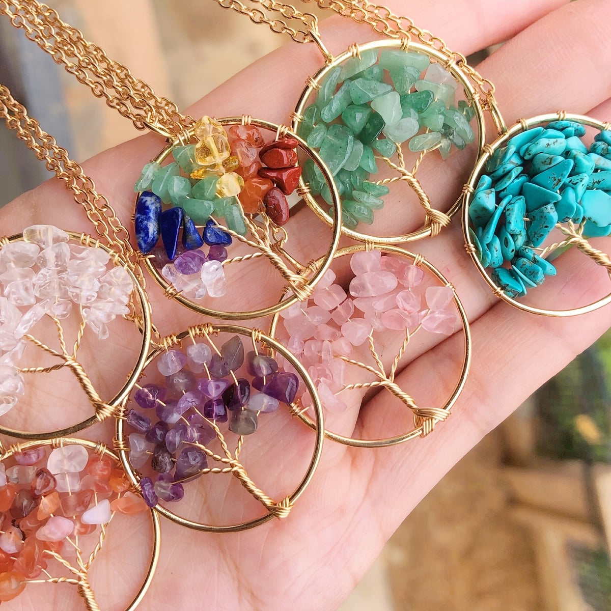 Crystal Tree of Life Necklace