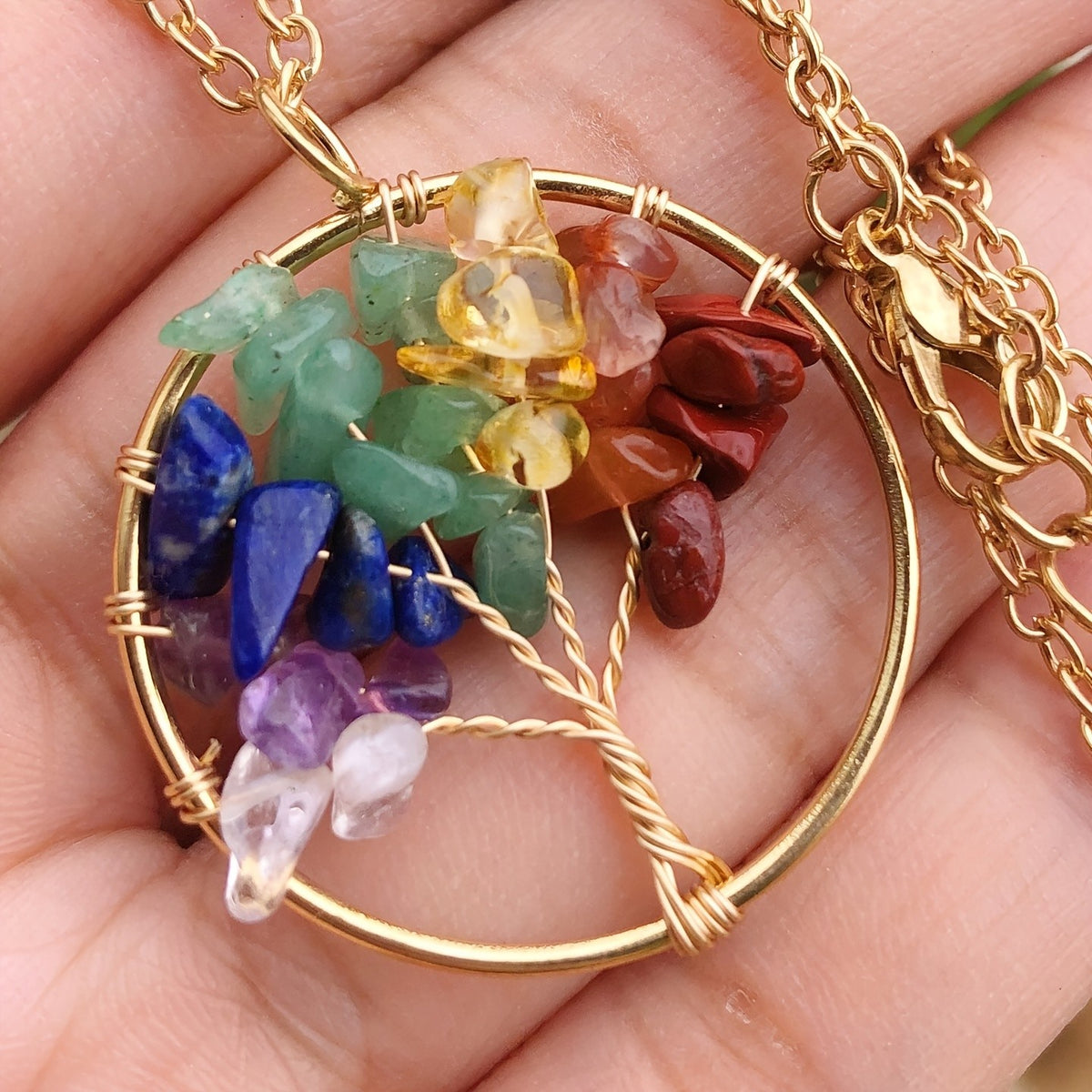 Crystal Tree of Life Necklace
