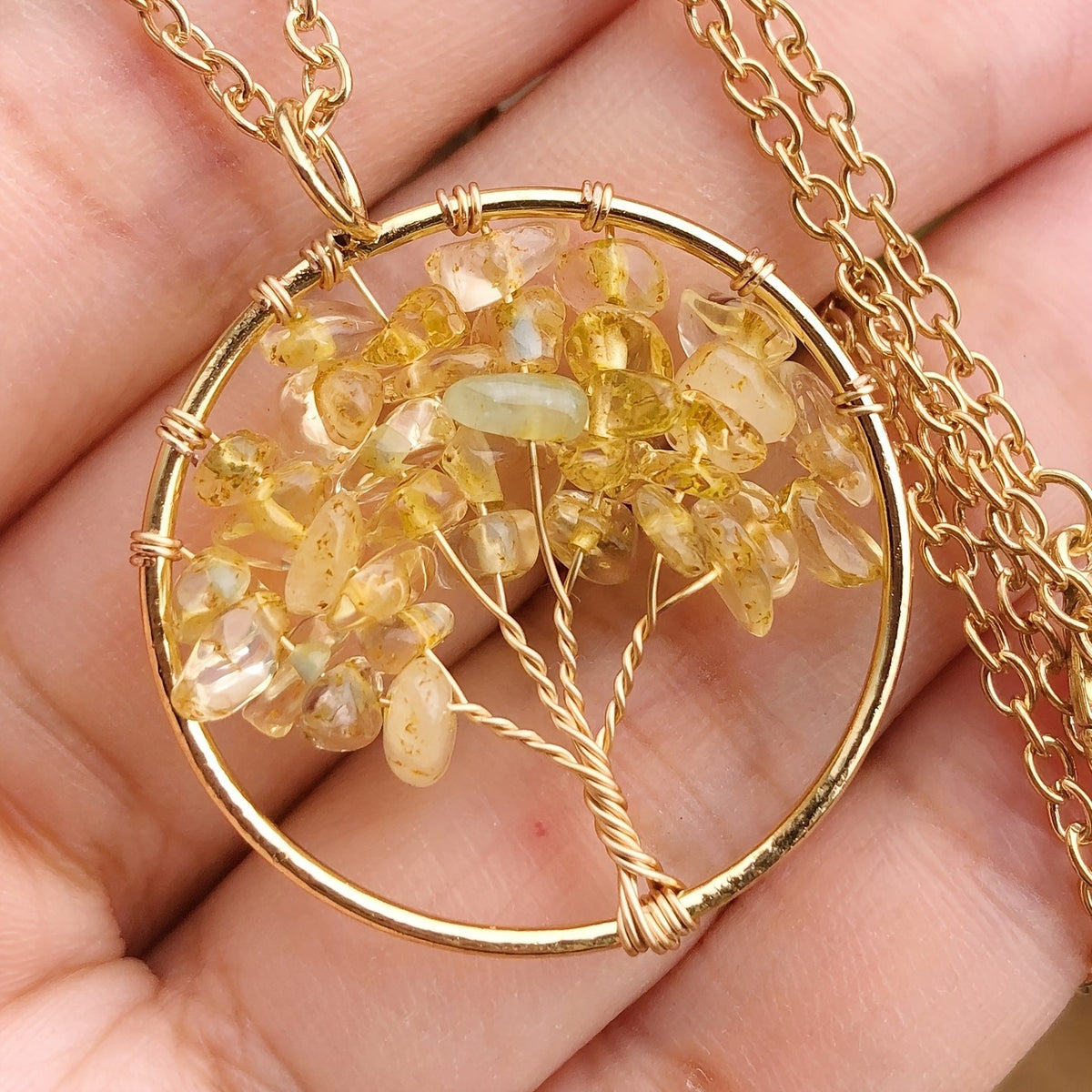 Crystal Tree of Life Necklace