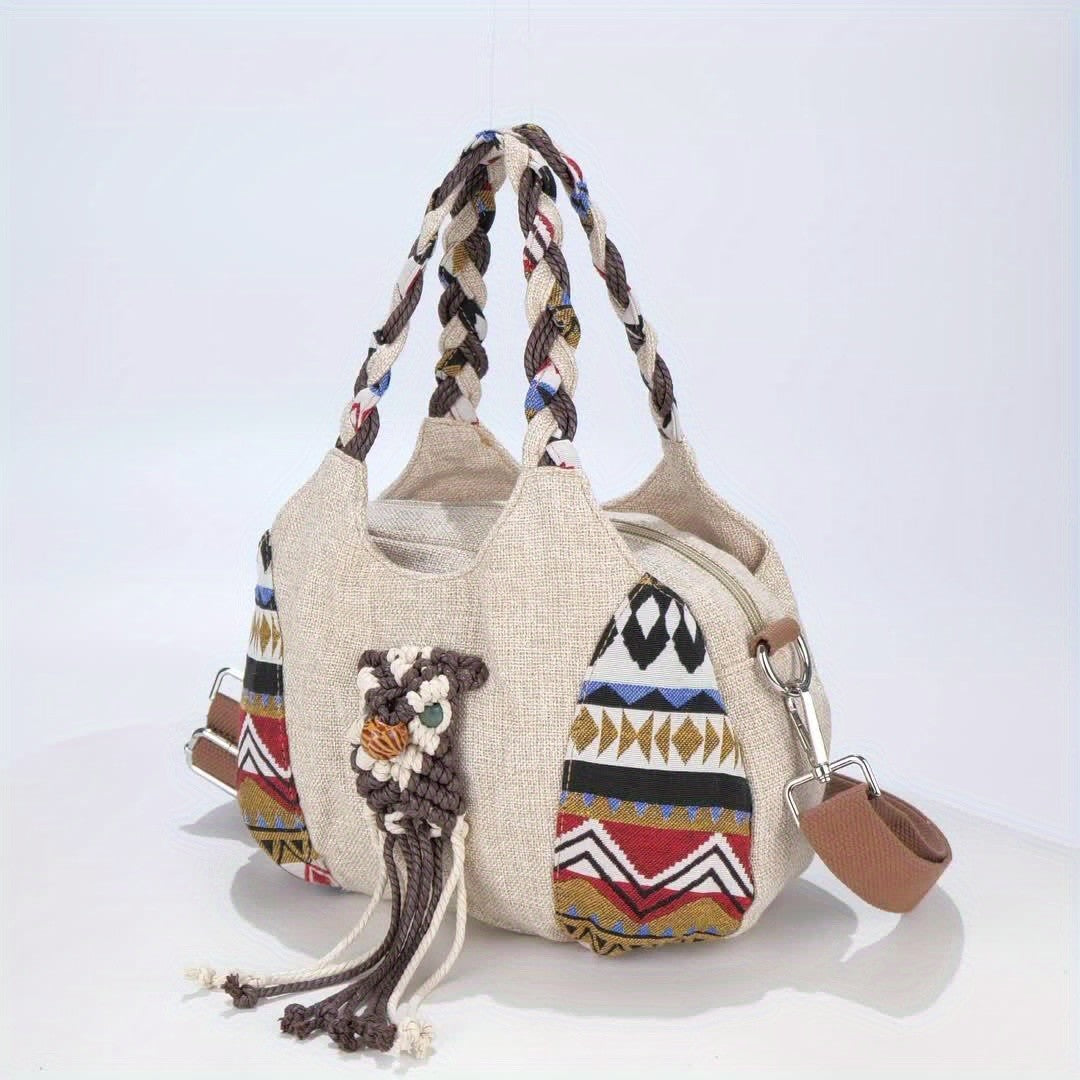 Woven Owl Tote Bag