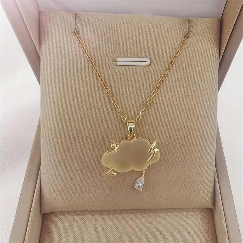 Lightning Cloud Pendant Necklace