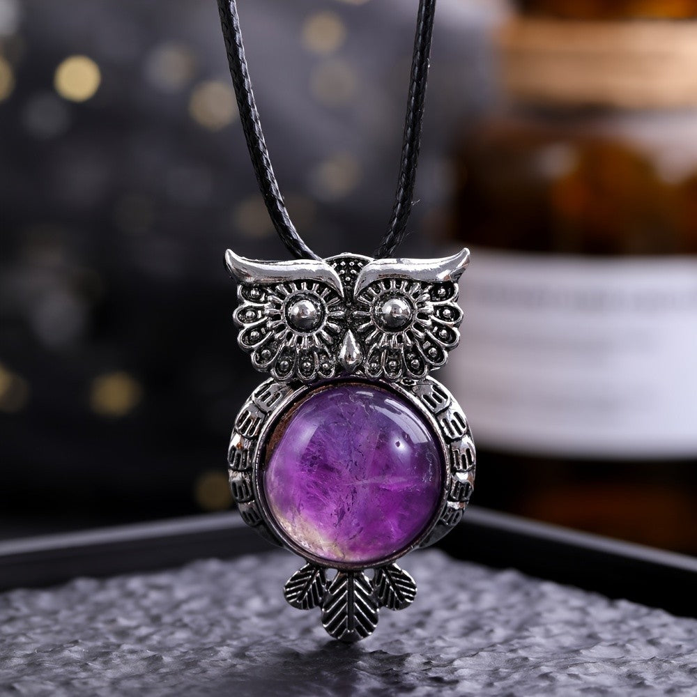 Tiger Eye Owl Necklace