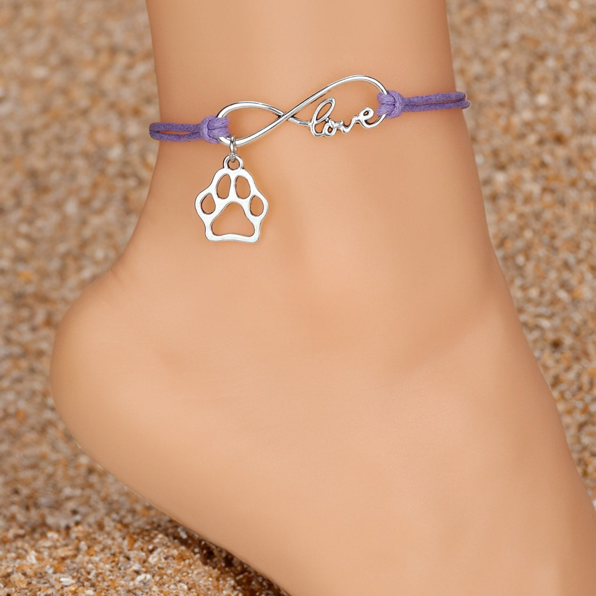 Infinity Paw Cord Anklet
