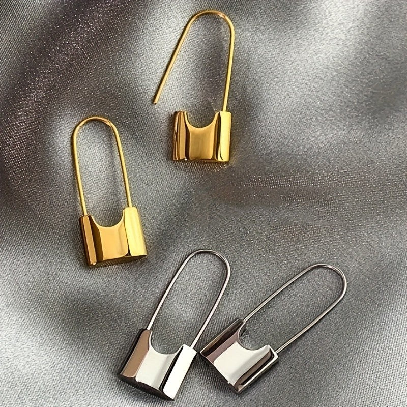 U-Shaped Drop Earrings