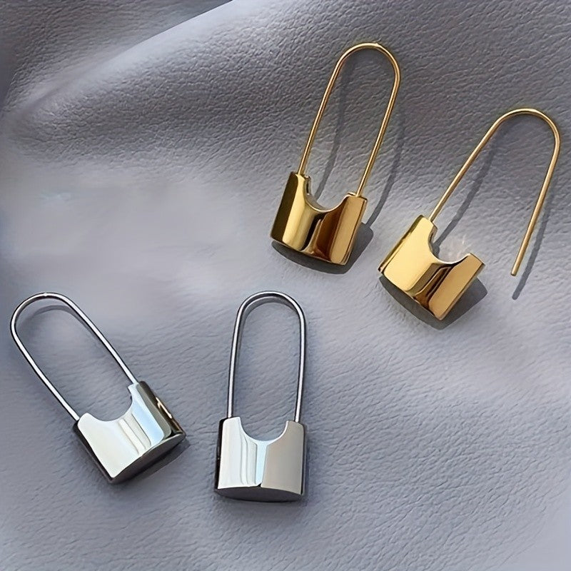 U-Shaped Drop Earrings
