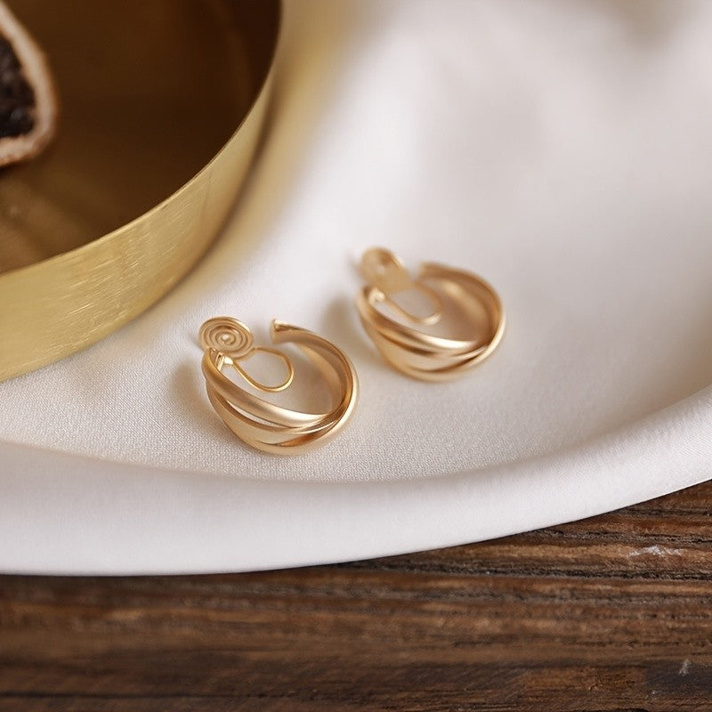 Red Heart Clip-On Earrings
