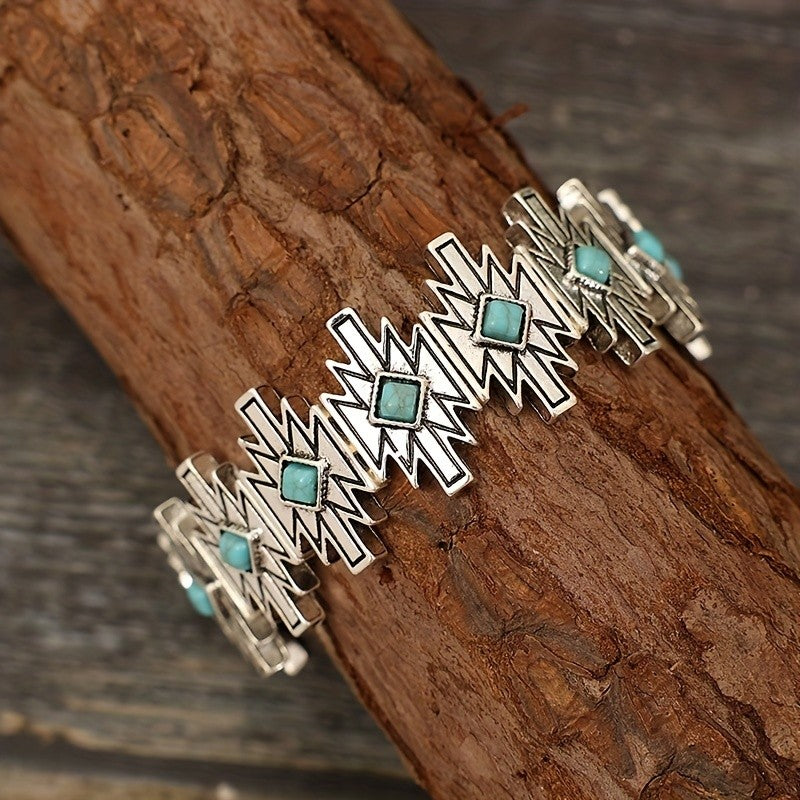 Turquoise Lightning Bolt Bracelet
